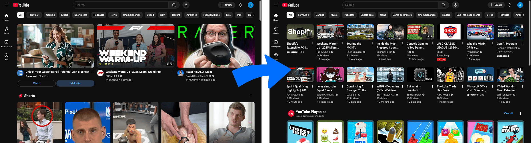 YouTube Row Fixer